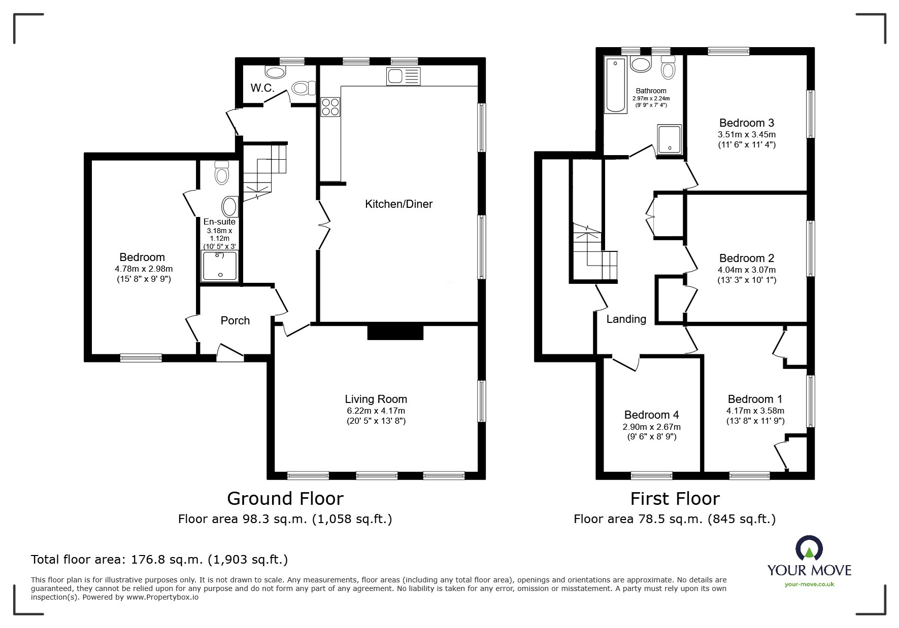 Floorplan of 5 bedroom Detached House for sale, Delamere Avenue, Clifton, Manchester, M27
