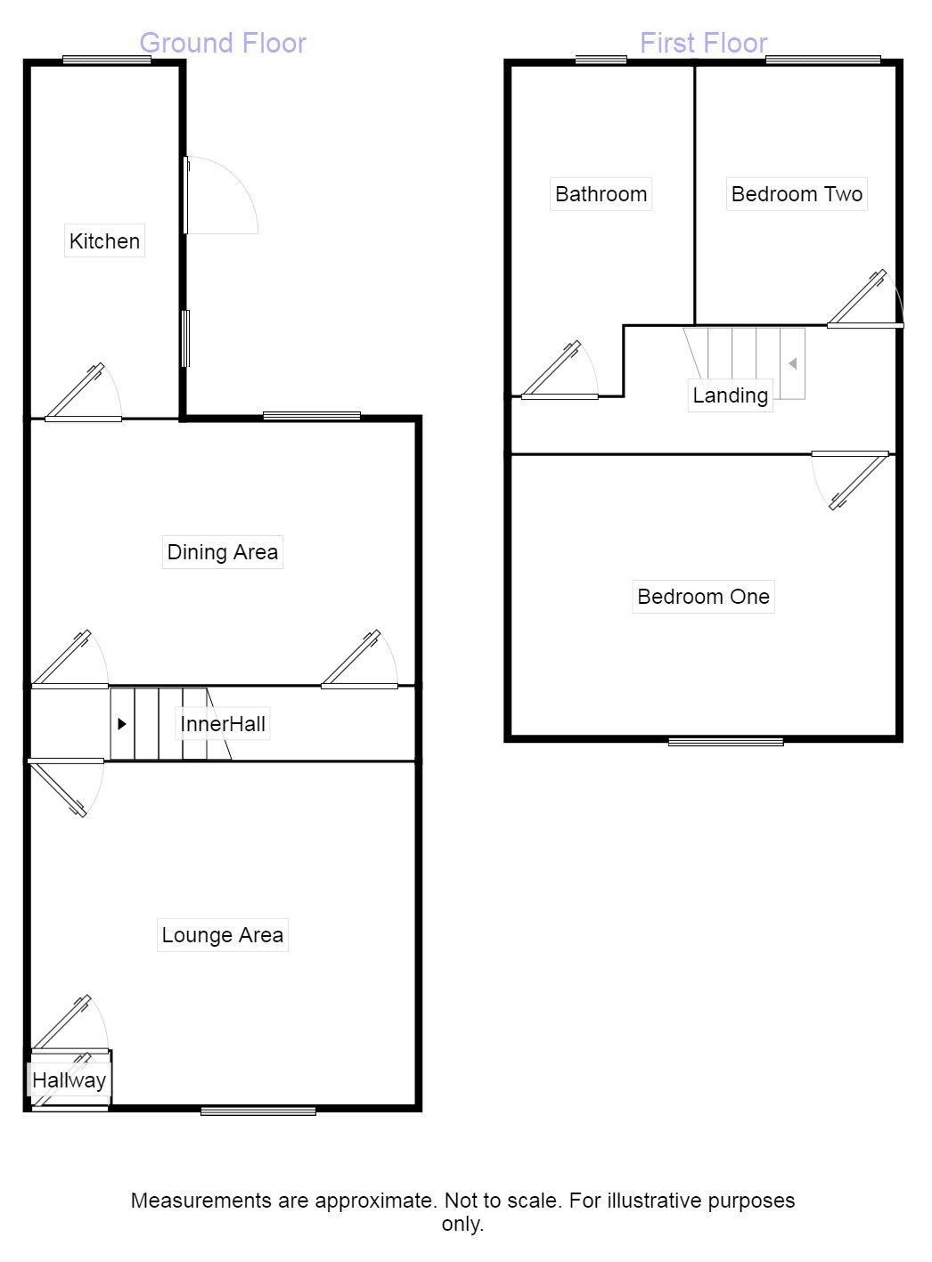 Floorplan of 2 bedroom Mid Terrace House to rent, Memorial Road, Worsley, Greater Manchester, M28