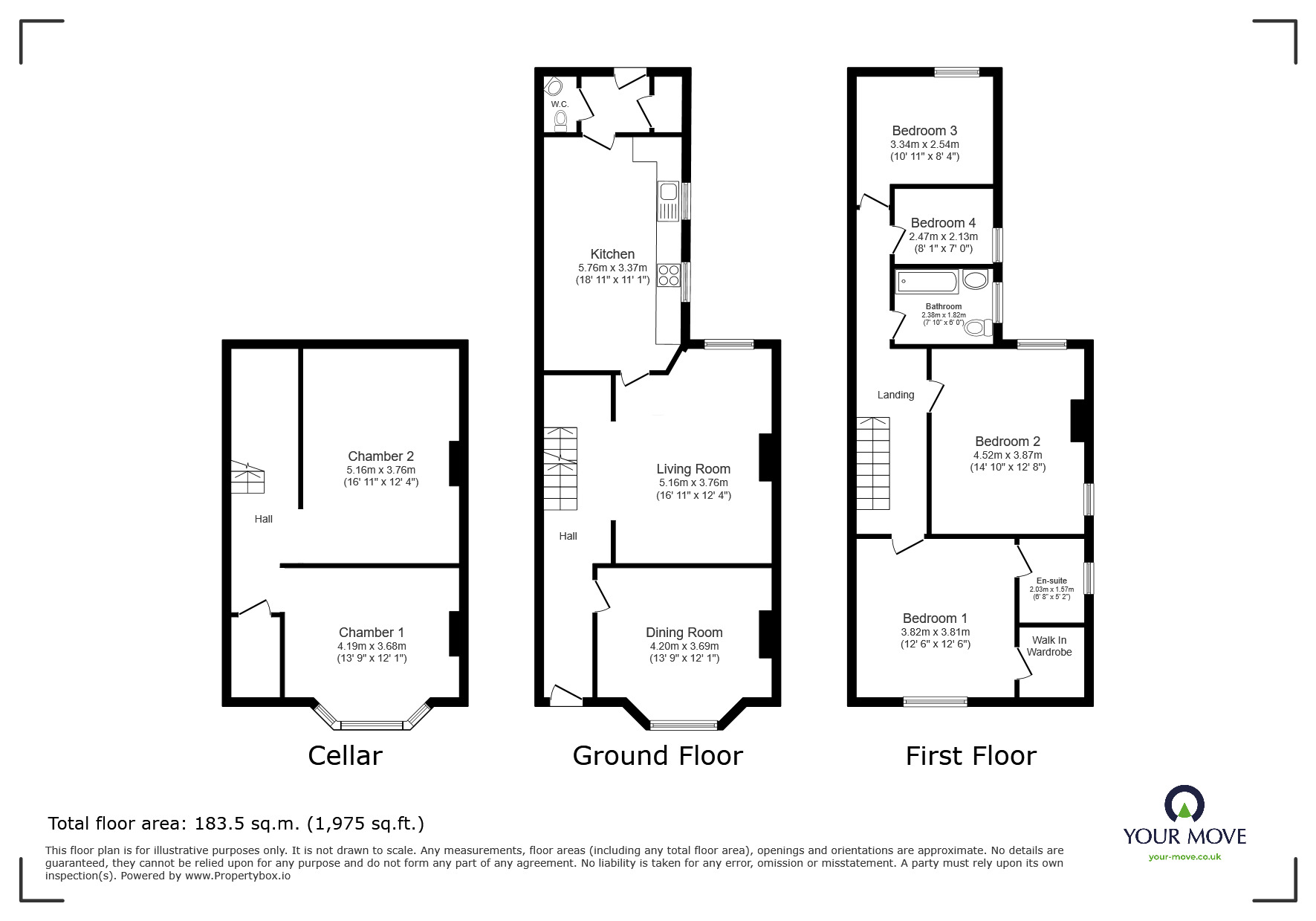 Floorplan of 4 bedroom End Terrace House for sale, Folly Lane, Swinton, Greater Manchester, M27