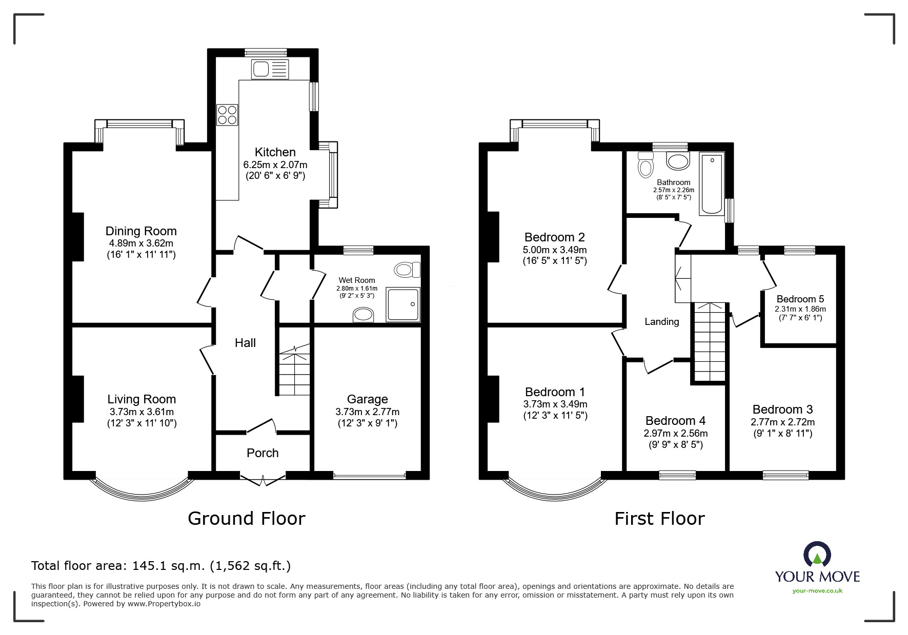 Floorplan of 5 bedroom Semi Detached House for sale, May Road, Pendlebury, Greater Manchester, M27
