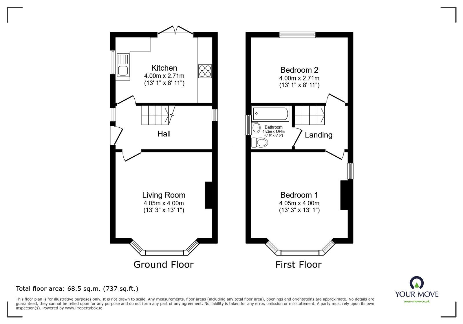 Floorplan of 2 bedroom Detached House for sale, Ashley Avenue, Swinton, Greater Manchester, M27