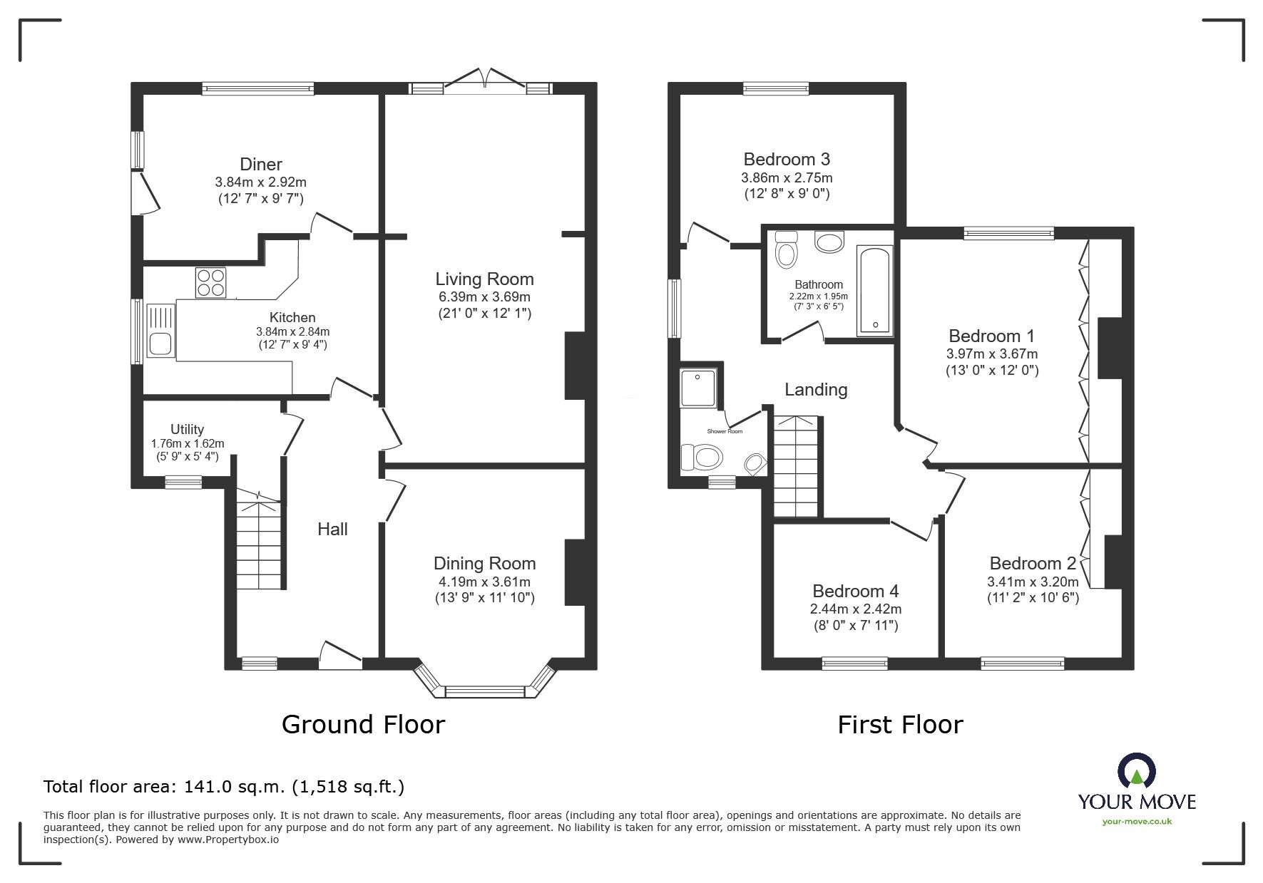 Floorplan of 4 bedroom Semi Detached House for sale, Lonsdale Avenue, Swinton, Greater Manchester, M27