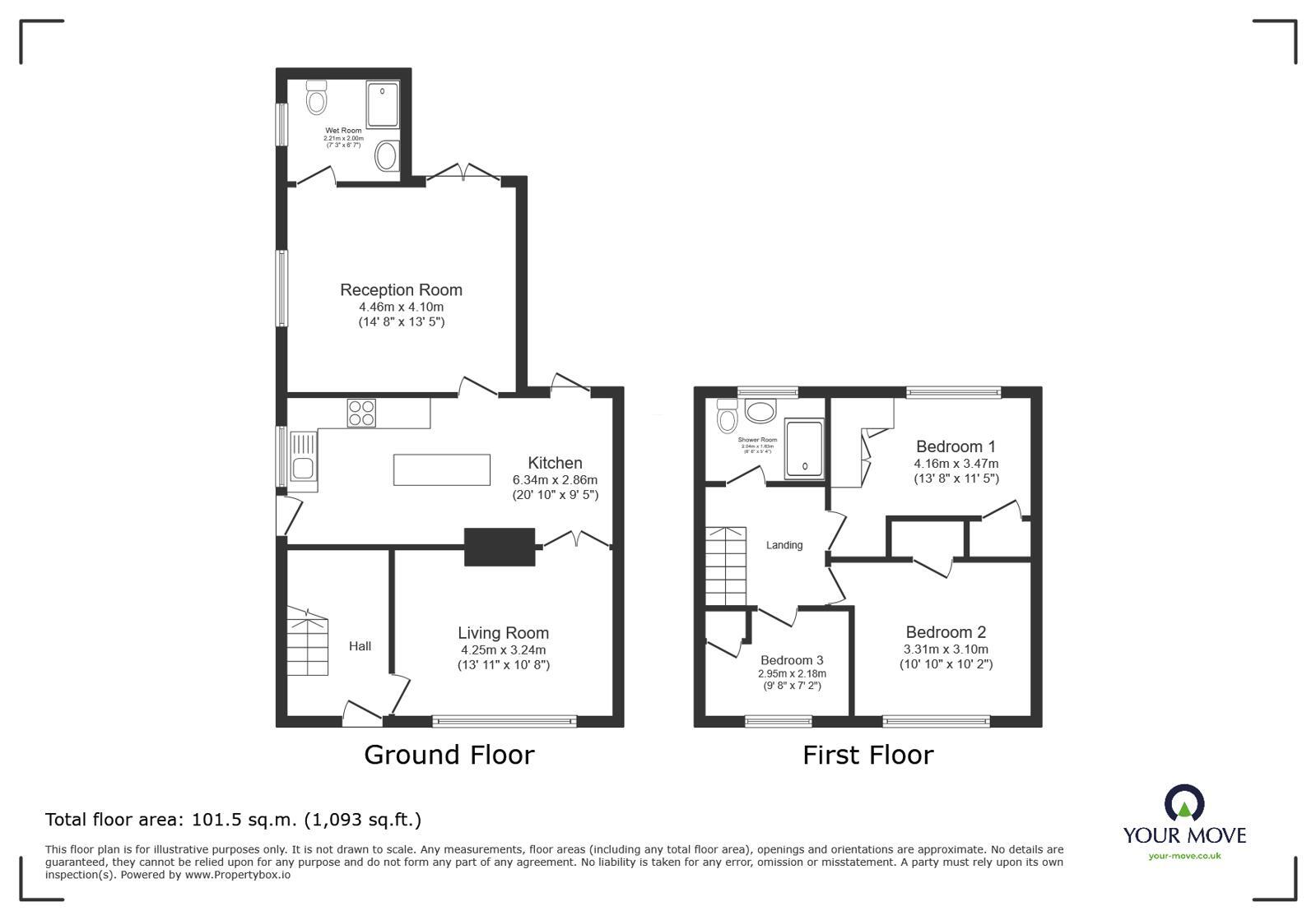 Floorplan of 4 bedroom Semi Detached House for sale, Salisbury Road, Eccles, Greater Manchester, M30
