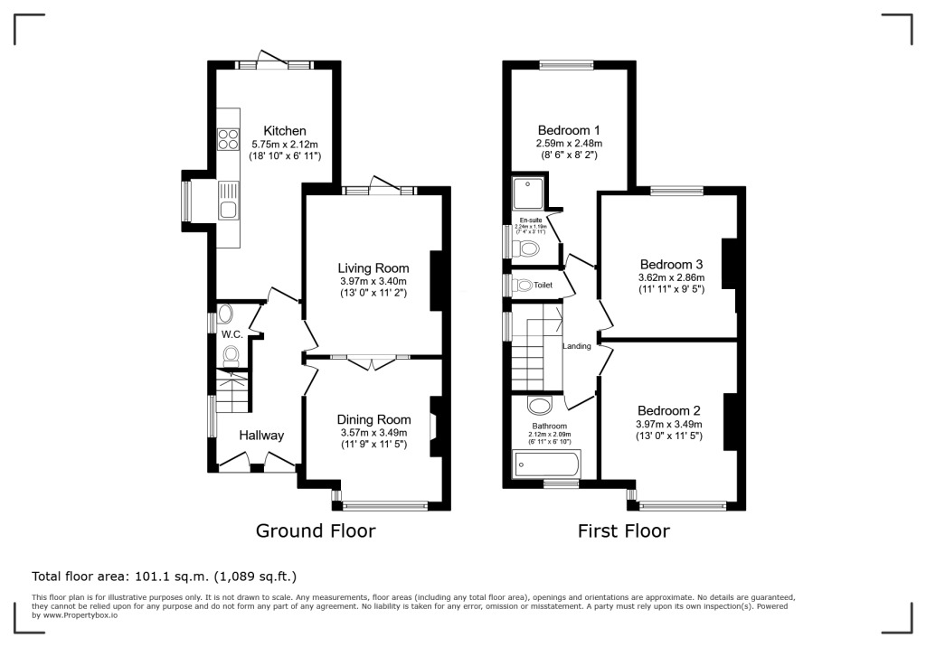 Floorplan of 3 bedroom Semi Detached House for sale, Crawford Avenue, Worsley, Greater Manchester, M28