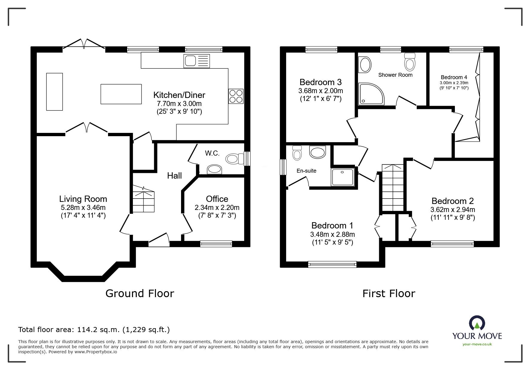 Floorplan of 4 bedroom Detached House to rent, Brattice Drive, Pendlebury, Manchester, M27