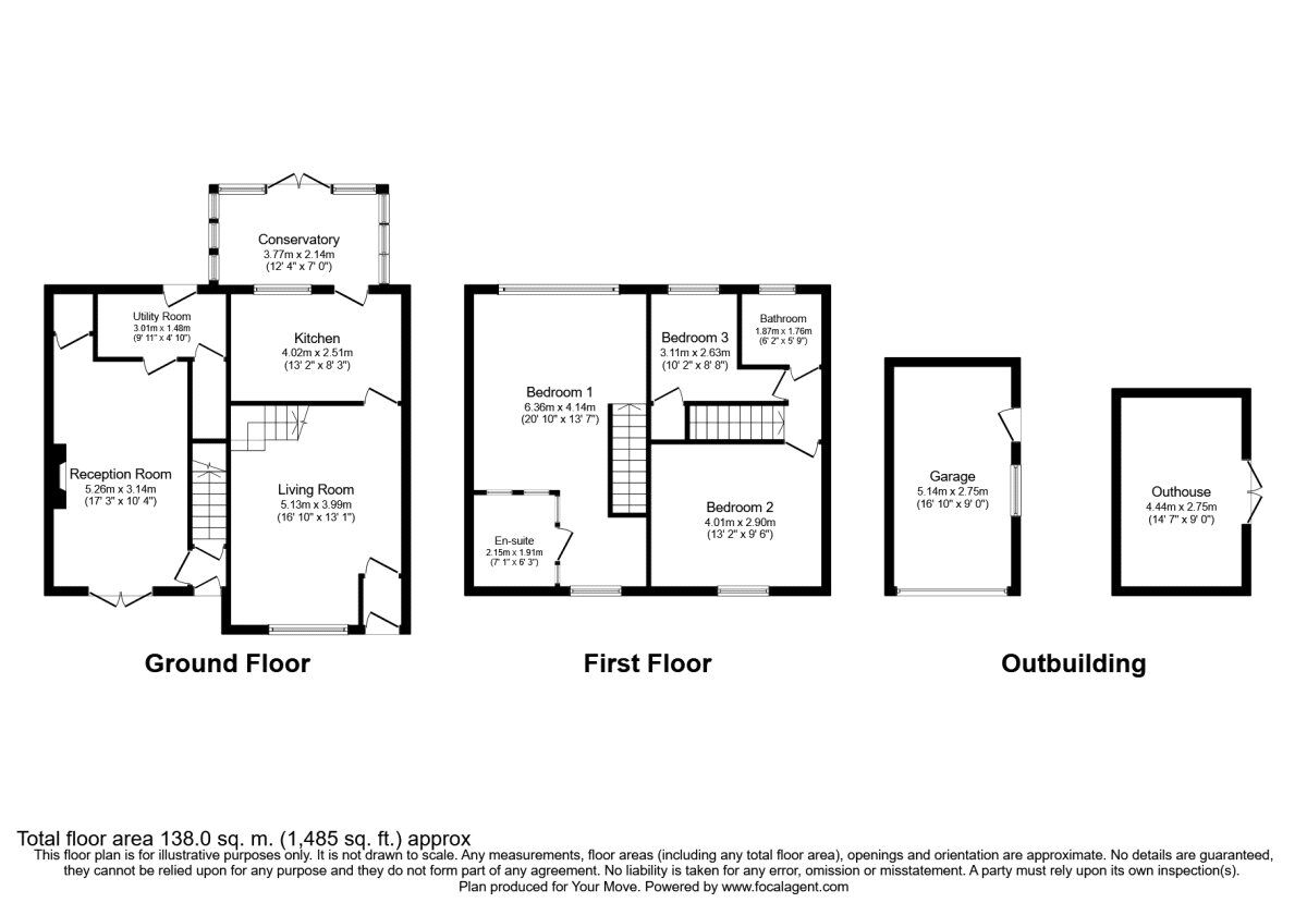 Floorplan of 3 bedroom Semi Detached House for sale, Ellerby Avenue, Clifton, Manchester, M27