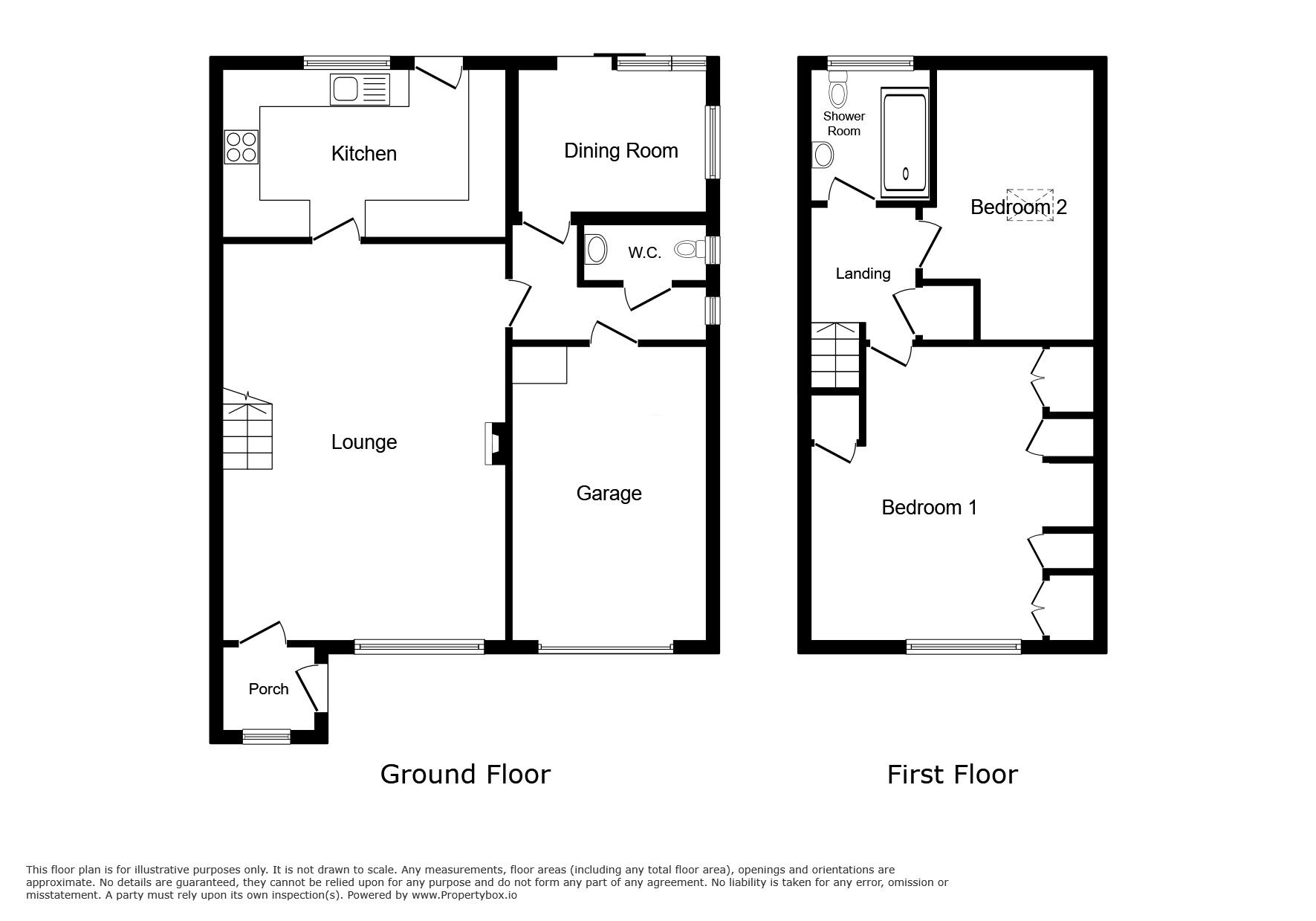 Floorplan of 2 bedroom Semi Detached House for sale, Nut Tree Orchard, Brixham, Devon, TQ5