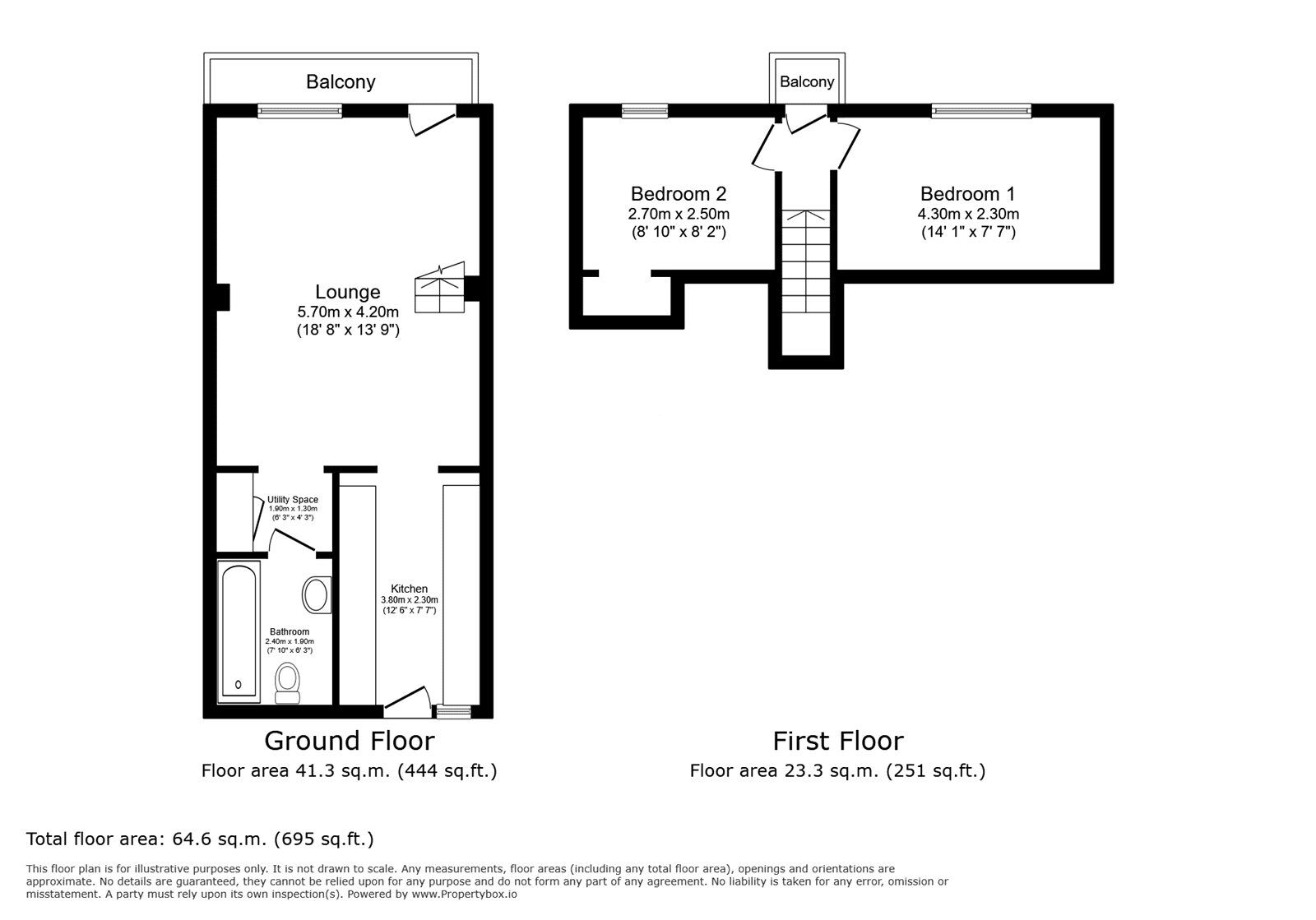 Floorplan of 4 bedroom Flat for sale, Queen Street, Torquay, Devon, TQ1