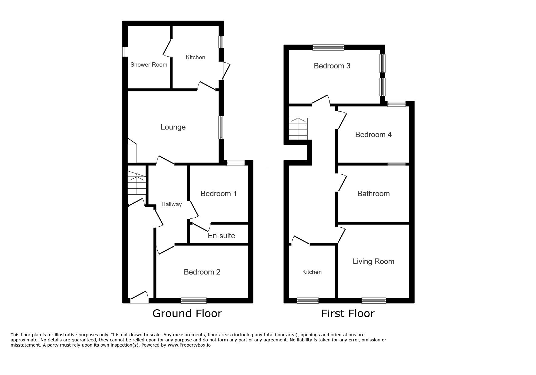 Floorplan of 4 bedroom House for sale, Warren Road, Torquay, Devon, TQ2