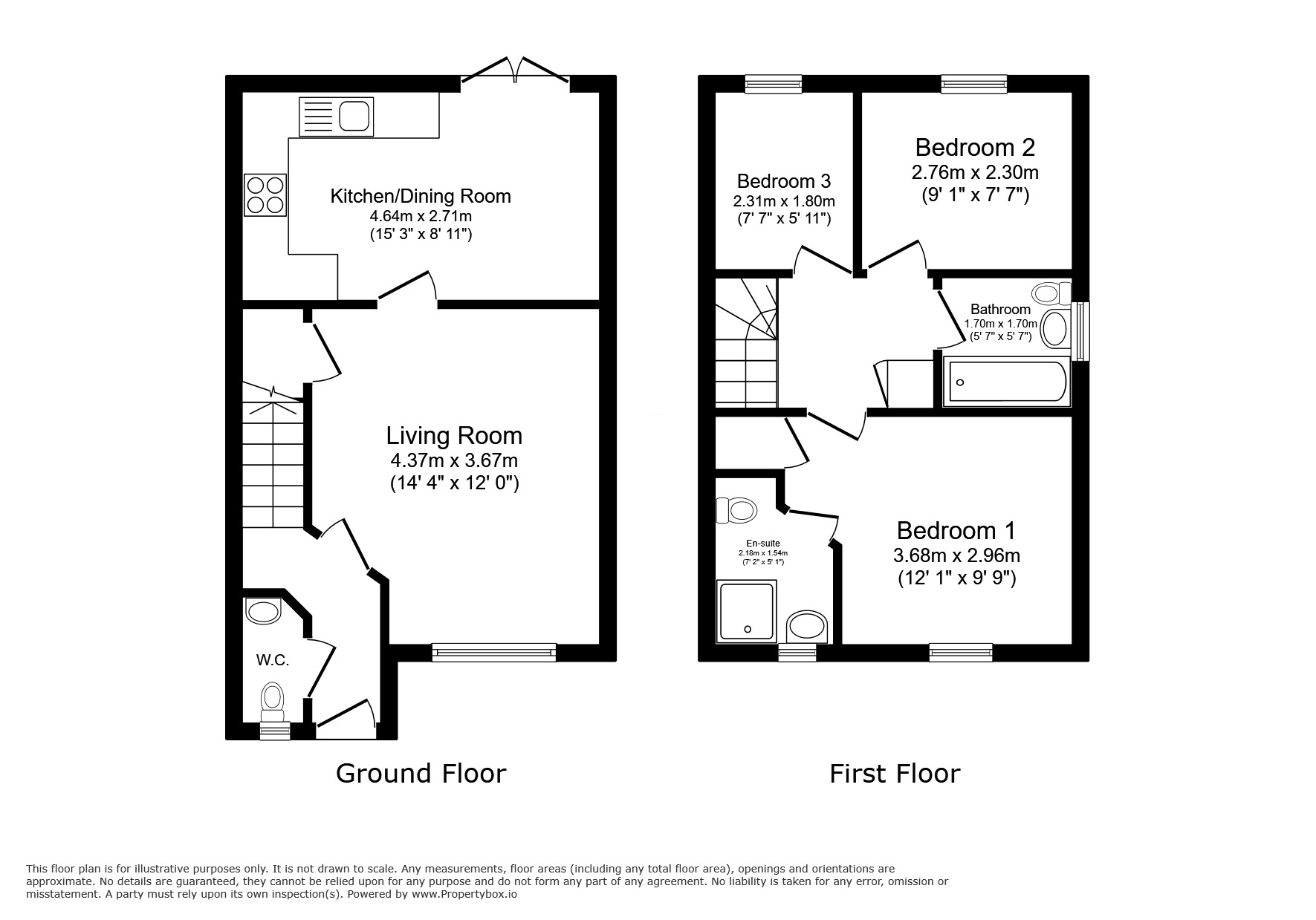Floorplan of 3 bedroom Semi Detached House for sale, Pencarrow Road, Paignton, Devon, TQ3