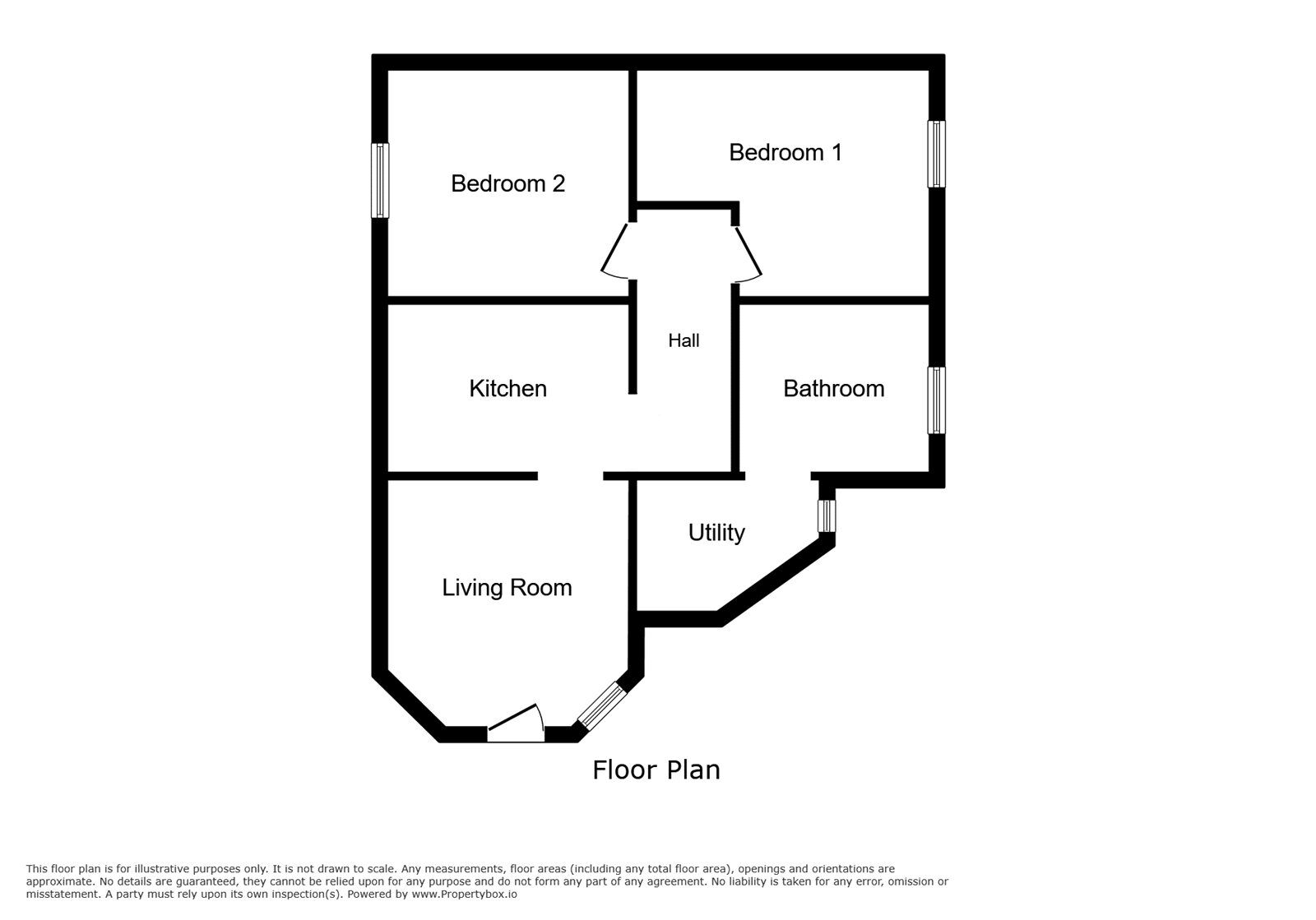 Floorplan of 2 bedroom Flat for sale, Brunswick Terrace, Torquay, Devon, TQ1