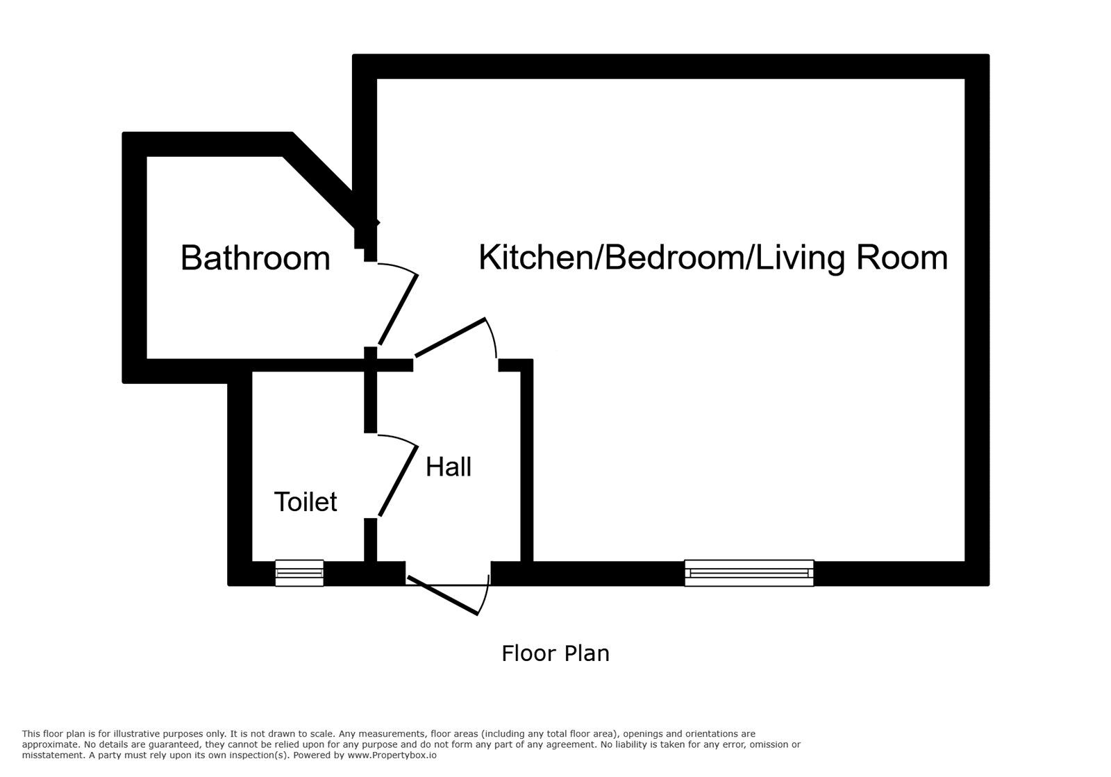 Floorplan of 1 bedroom Flat for sale, Brunswick Terrace, Torquay, Devon, TQ1