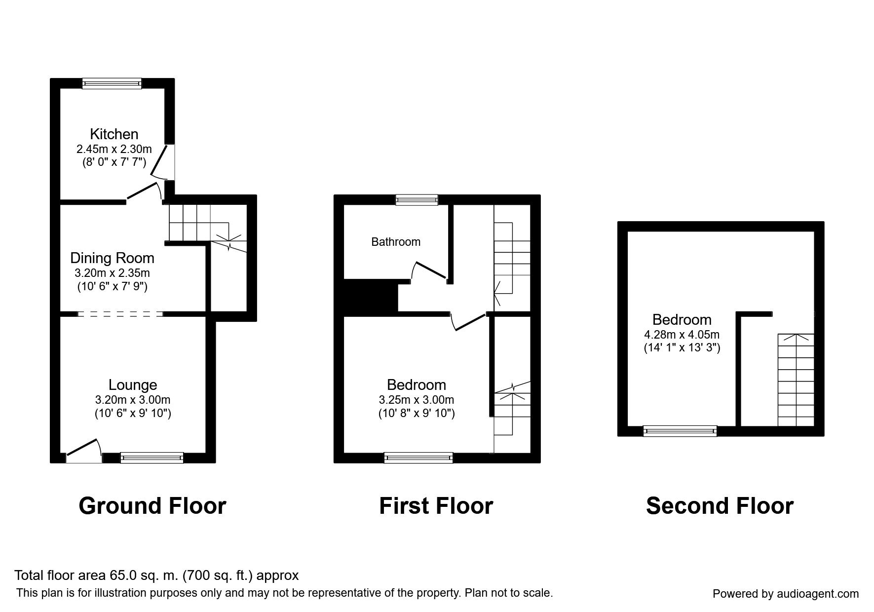 Floorplan of 2 bedroom End Terrace House to rent, North Street, Tunbridge Wells, Kent, TN2