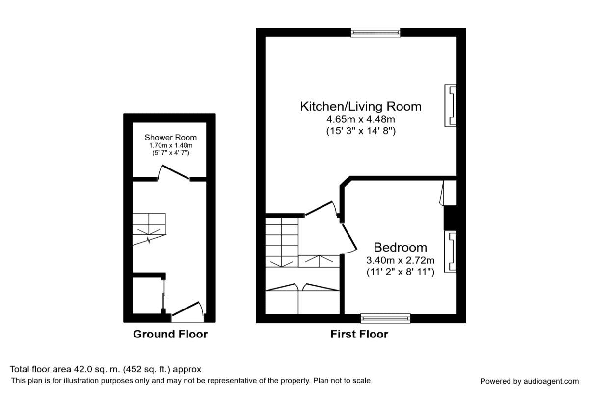 Floorplan of 1 bedroom  Flat to rent, Silverdale Road, Tunbridge Wells, Kent, TN4