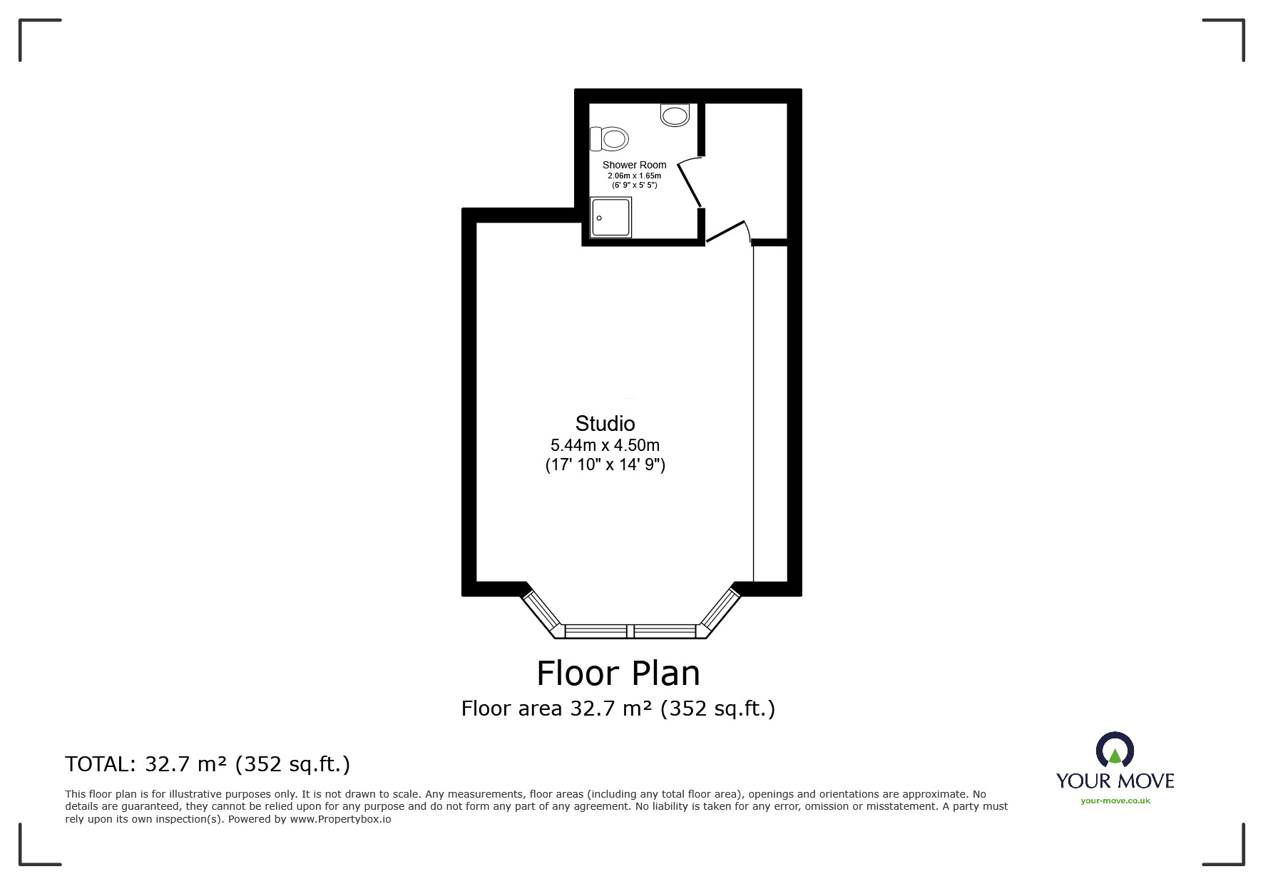 Floorplan of  Flat to rent, Frant Road, Tunbridge Wells, Kent, TN2