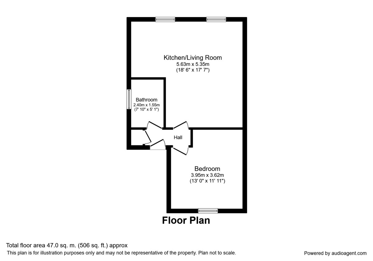 Floorplan of 1 bedroom Flat to rent, High Street, Tonbridge, TN9