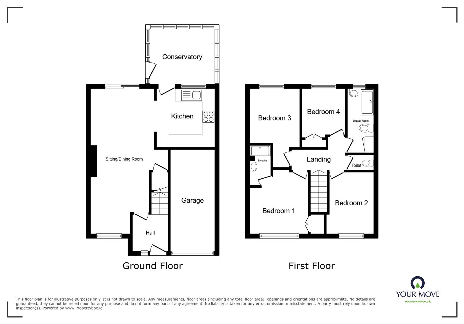 Floorplan of 4 bedroom Semi Detached House for sale, Westwood Road, Tunbridge Wells, Kent, TN4