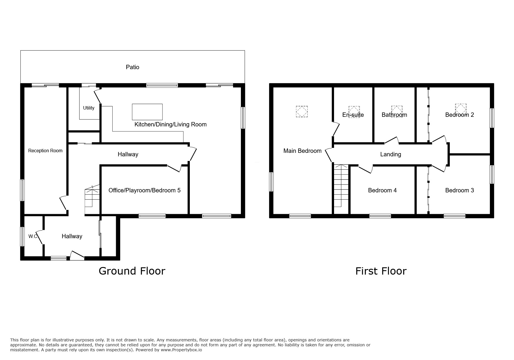 Floorplan of 5 bedroom Detached House for sale, Henwood Green Road, Pembury, Kent, TN2