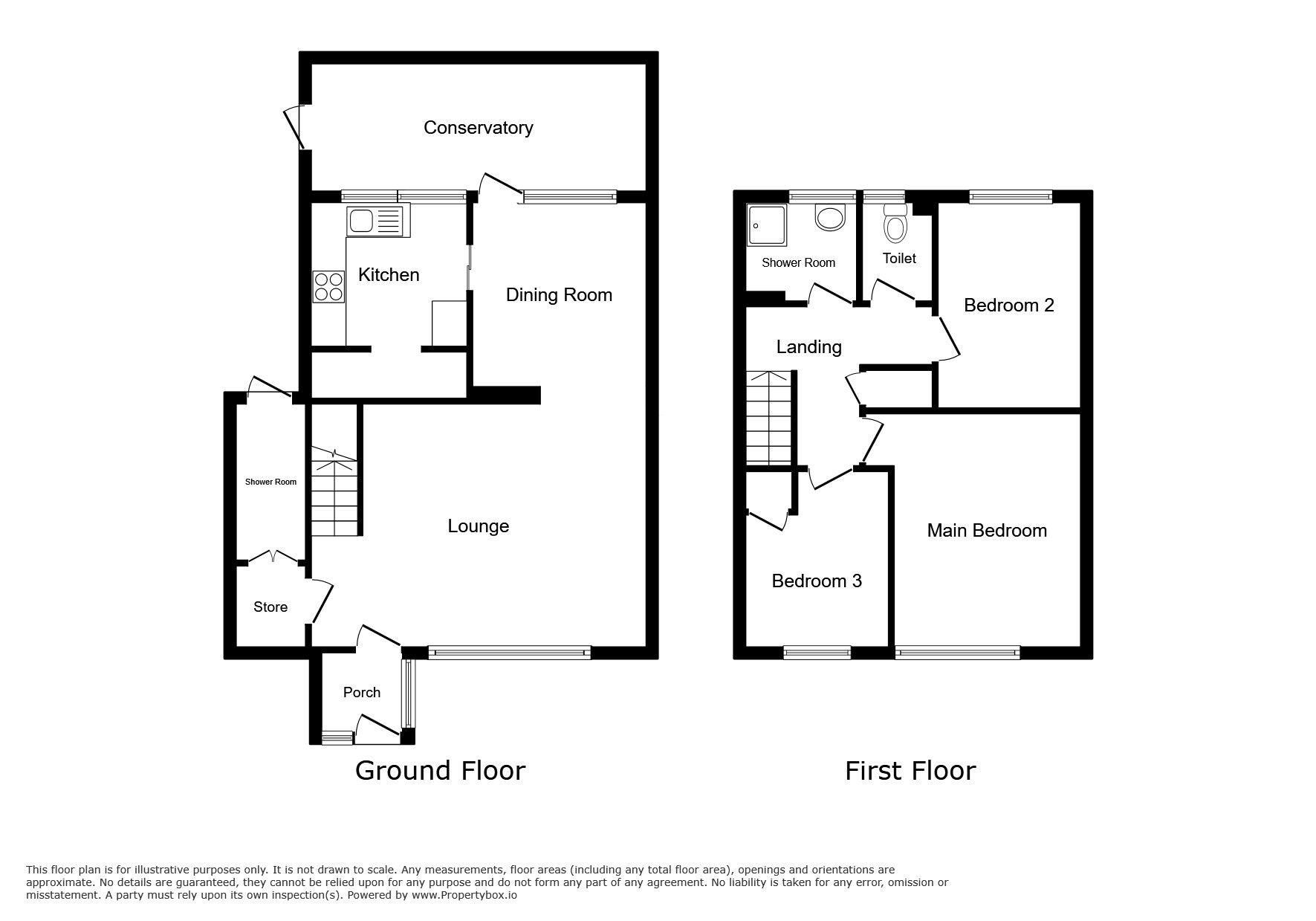Floorplan of 3 bedroom End Terrace House to rent, Birling Drive, Tunbridge Wells, Kent, TN2
