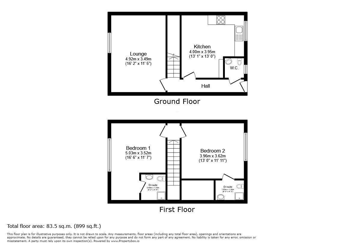 Floorplan of 2 bedroom Flat to rent, High Street, Tunbridge Wells, Kent, TN1