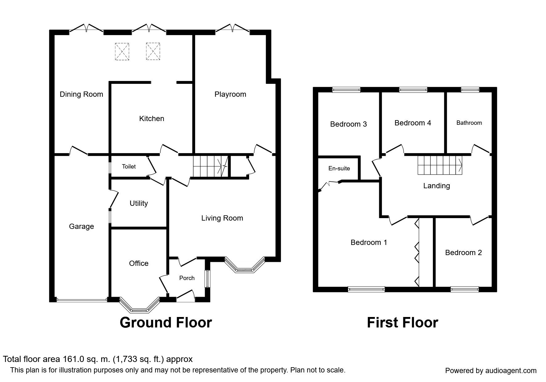 Floorplan of 4 bedroom Semi Detached House to rent, Alliance Way, Paddock Wood, Kent, TN12