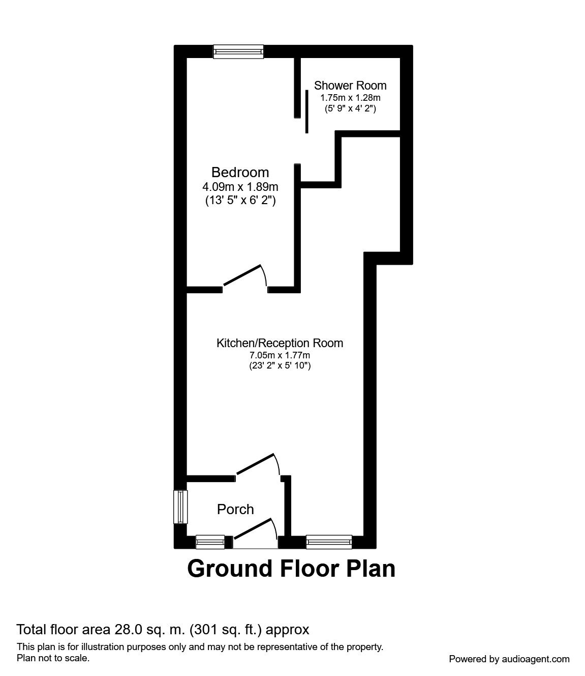 Floorplan of 1 bedroom Flat to rent, Southview Road, Crowborough, East Sussex, TN6