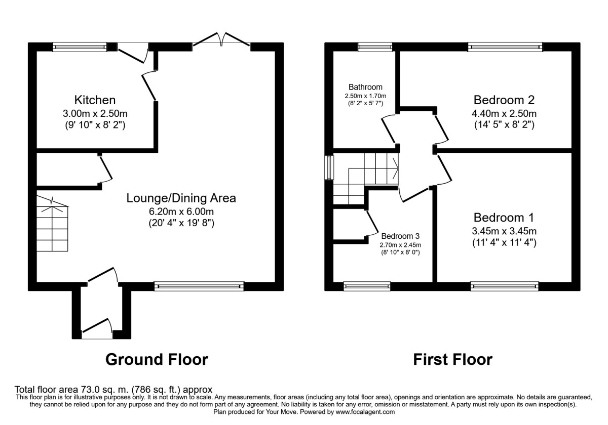 Floorplan of 3 bedroom Detached House to rent, Brackley Street, Worsley, Manchester, M28