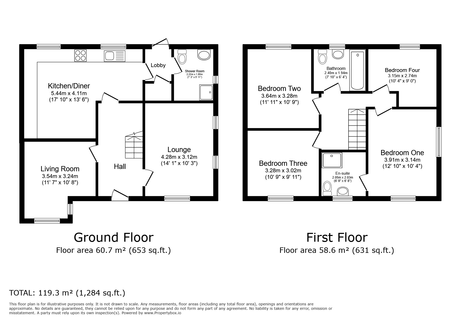 Floorplan of 4 bedroom Semi Detached House for sale, Manchester Road, Worsley, Greater Manchester, M28