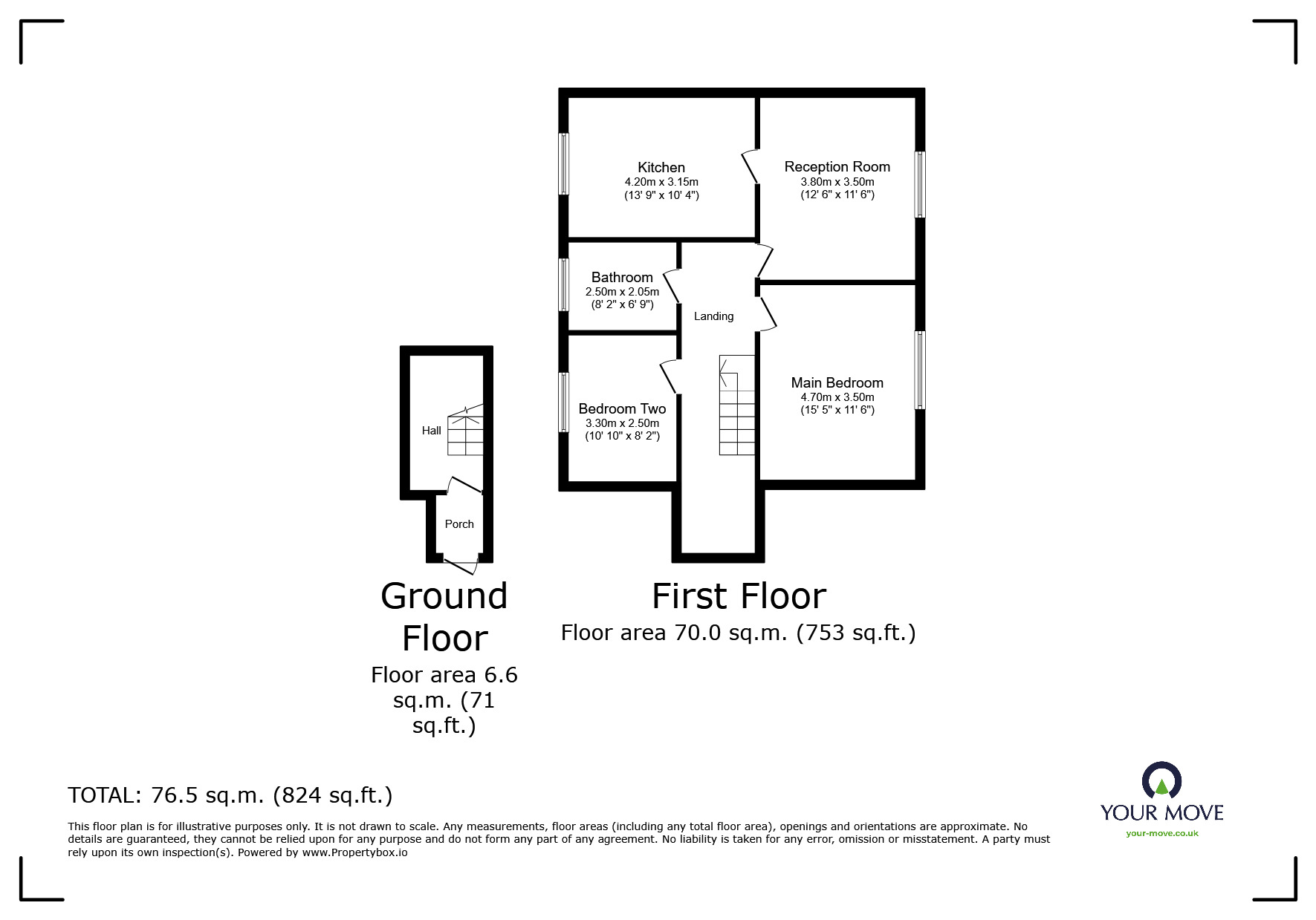 Floorplan of 2 bedroom Flat to rent, Athens Drive, Worsley, Greater Manchester, M28