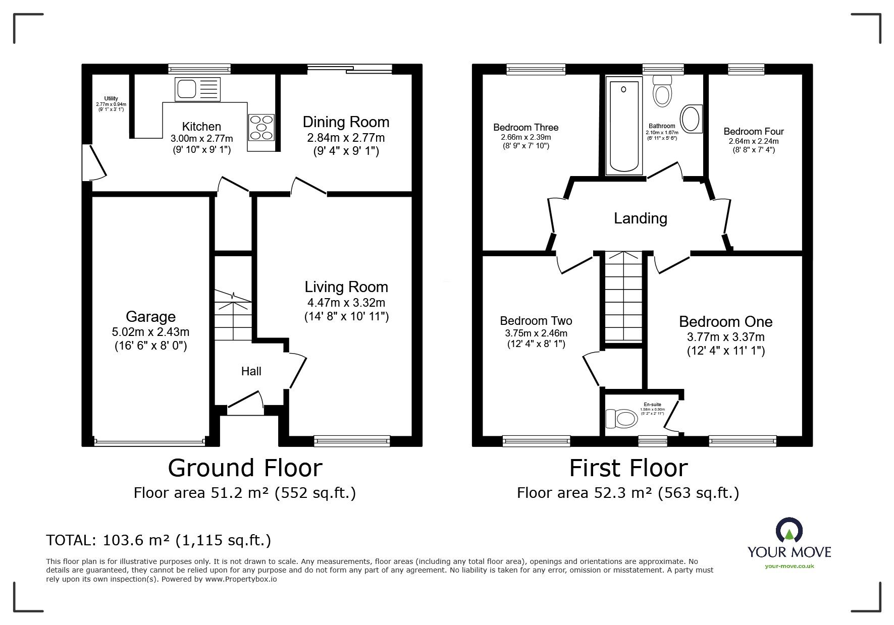 Floorplan of 4 bedroom Detached House for sale, Kinsley Drive, Worsley, Greater Manchester, M28