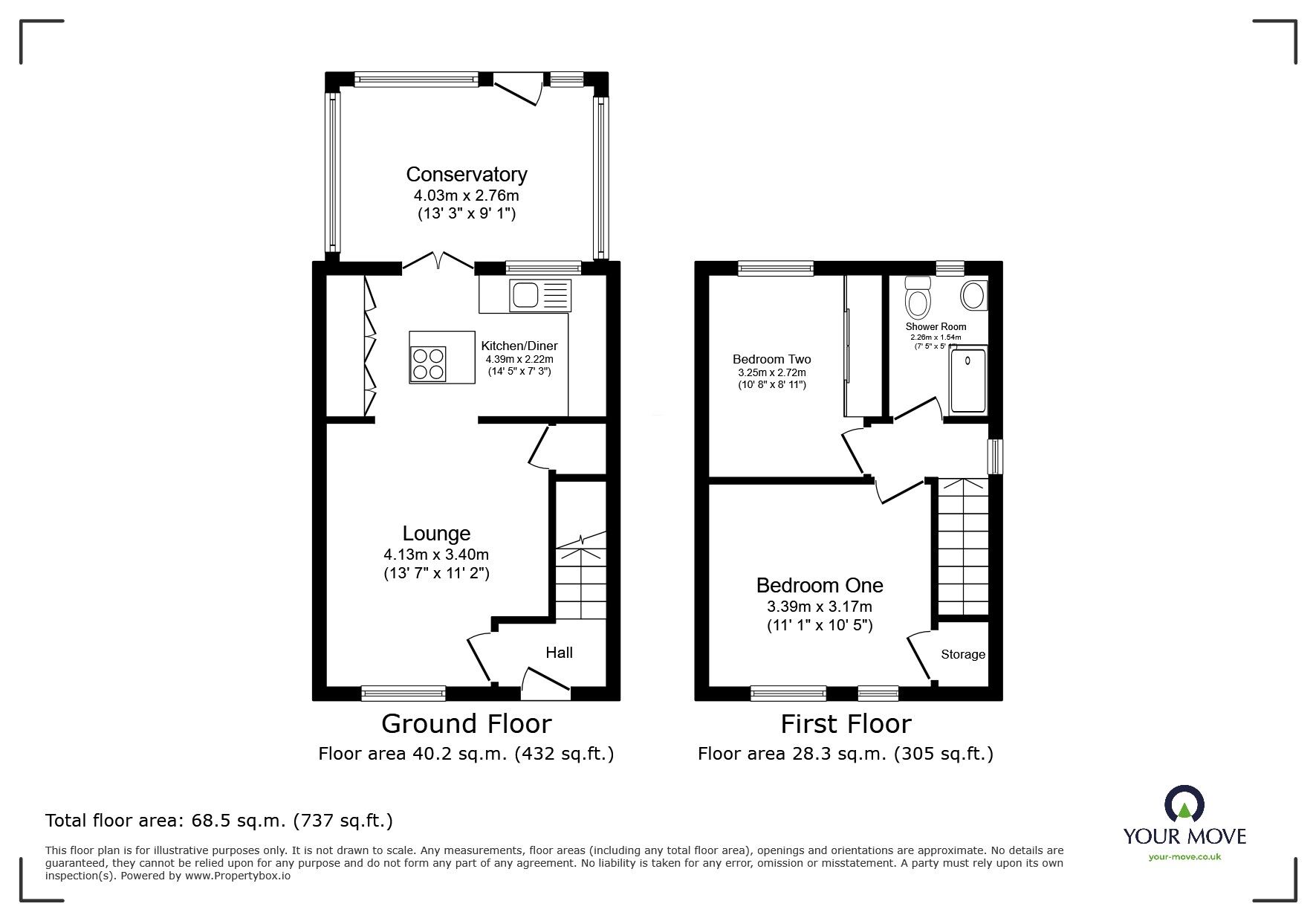 Floorplan of 2 bedroom Semi Detached House for sale, Ashby Close, Farnworth, Greater Manchester, BL4