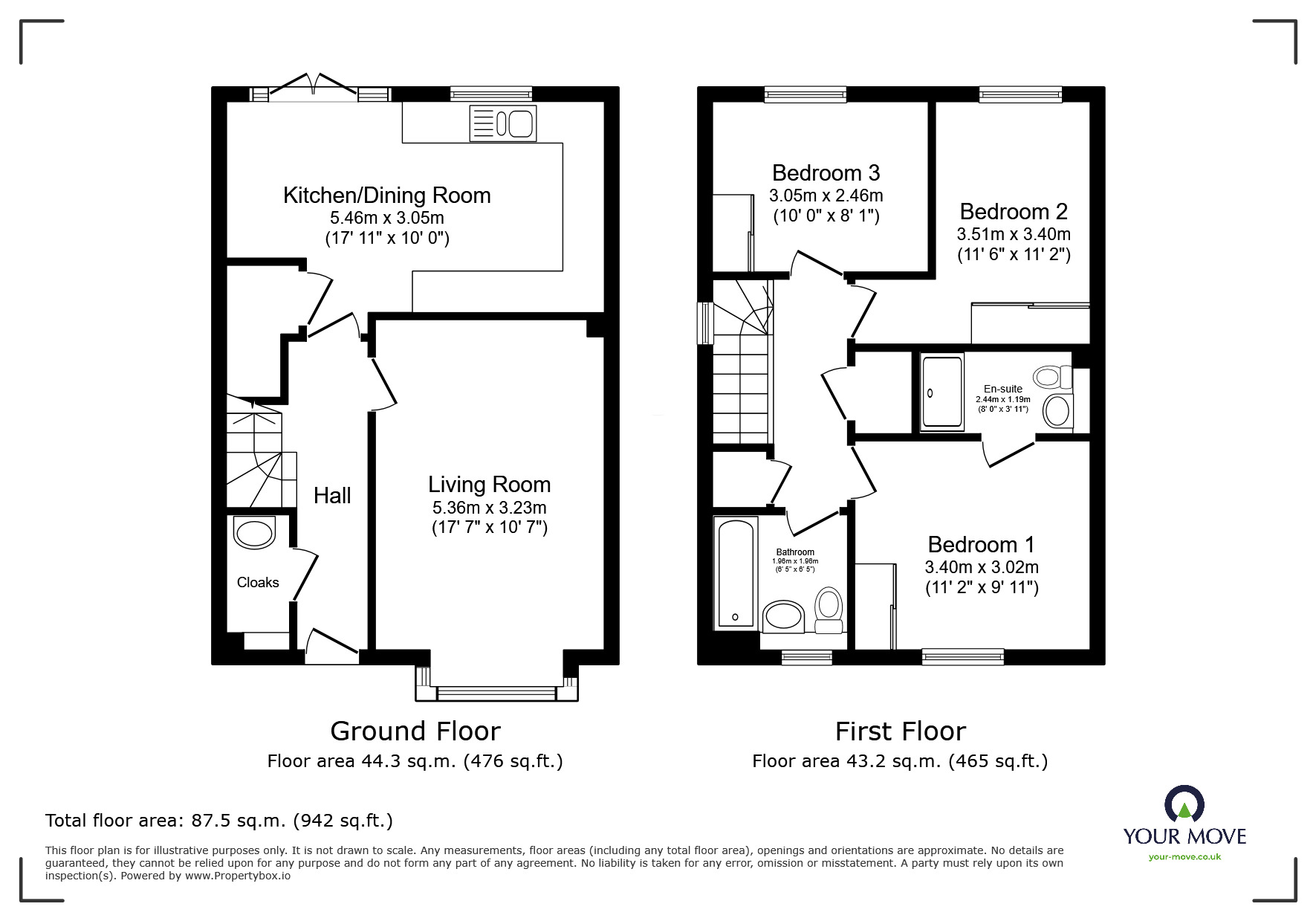 Floorplan of 3 bedroom Semi Detached House to rent, Jasper Avenue, Worsley, Greater Manchester, M28