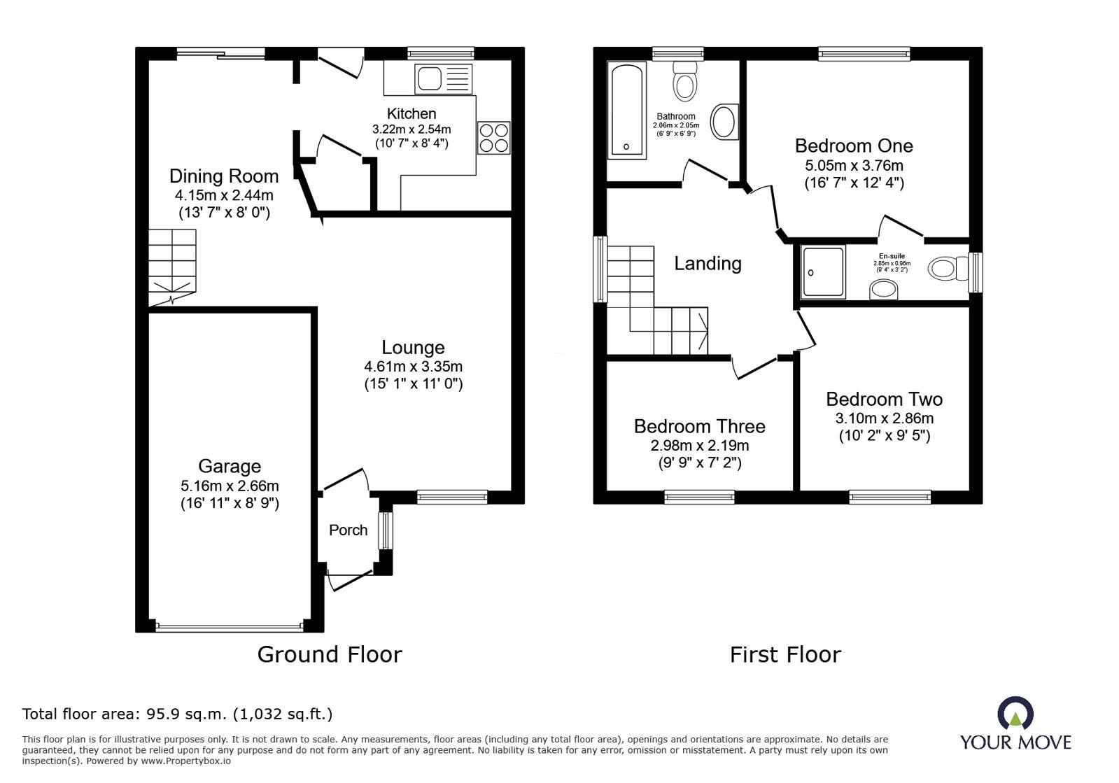 Floorplan of 3 bedroom Detached House for sale, Quarry Pond Road, Worsley, M28
