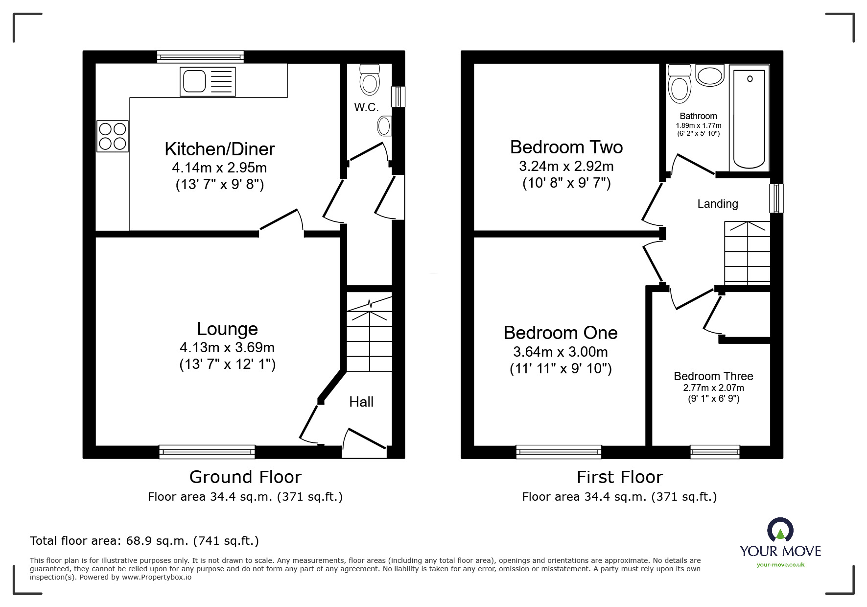 Floorplan of 3 bedroom Semi Detached House for sale, Wardley Avenue, Worsley, Greater Manchester, M28