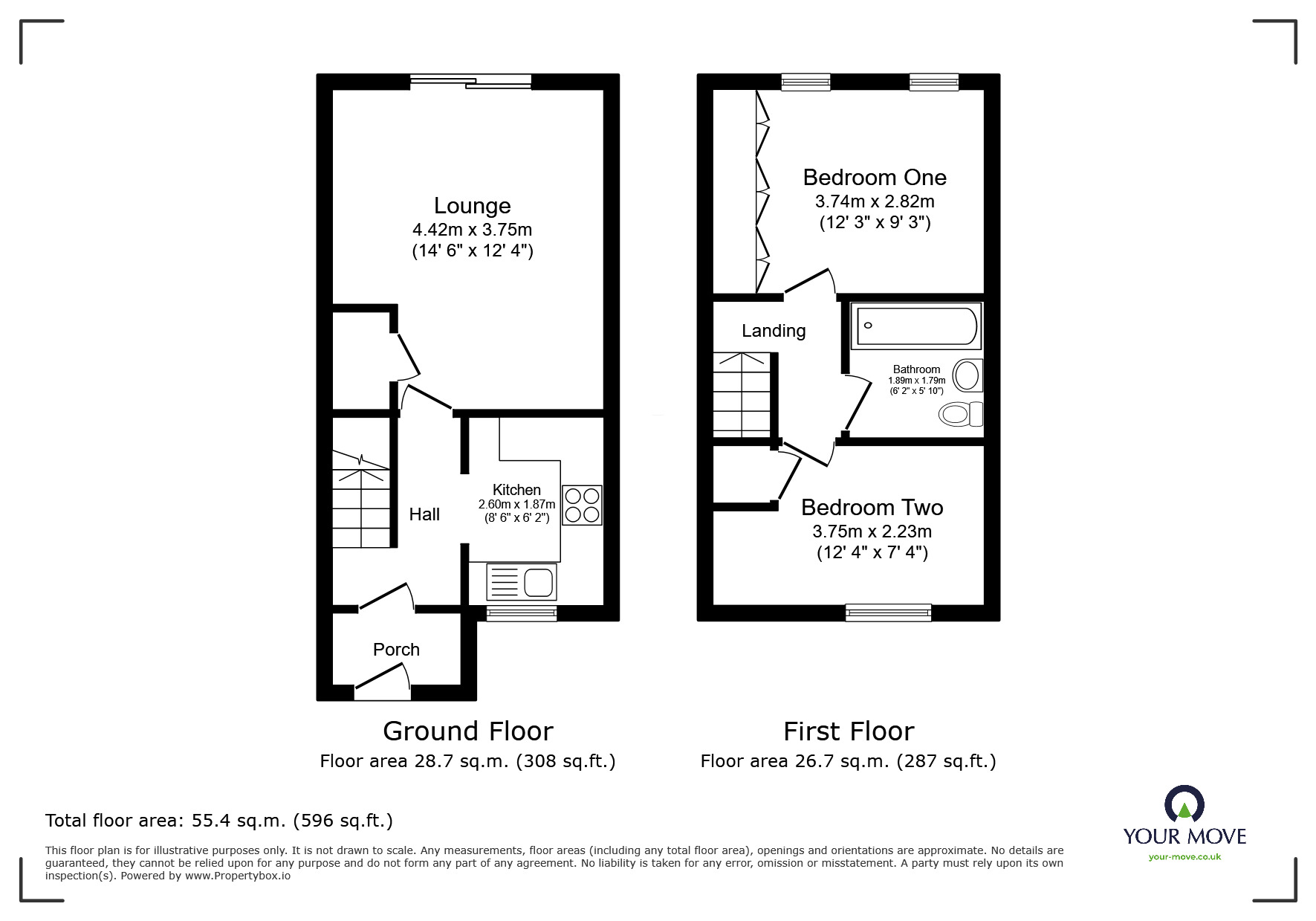 Floorplan of 2 bedroom Semi Detached House for sale, Caleb Close, Tyldesley, Manchester, M29