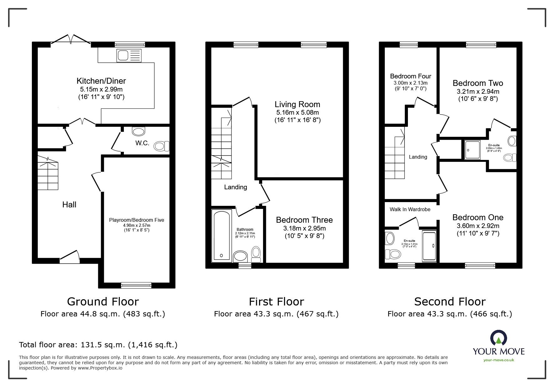 Floorplan of 5 bedroom End Terrace House for sale, Thorncroft Avenue, Tyldesley, Wigan, M29
