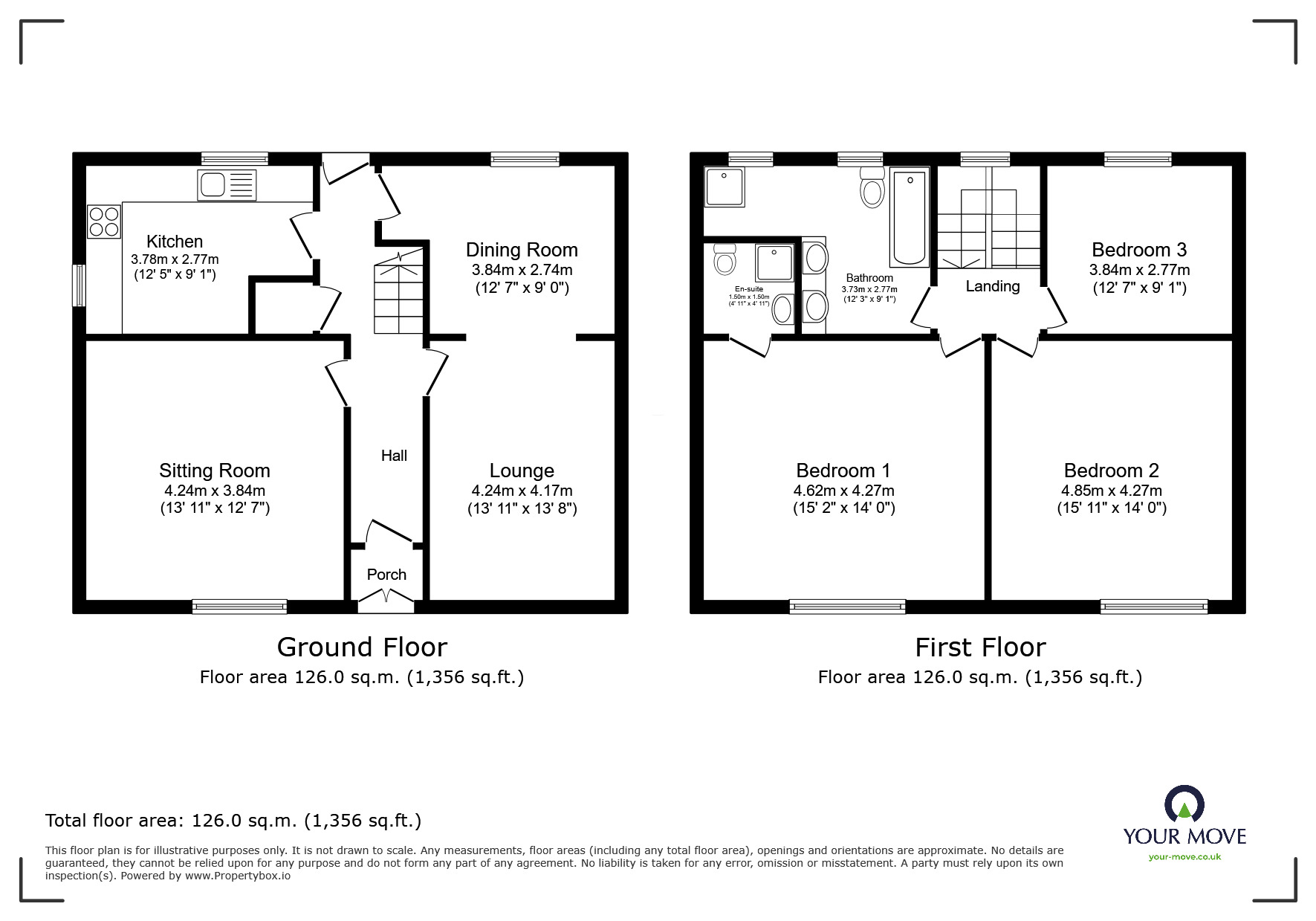 Floorplan of 3 bedroom Detached House to rent, Church Road, Worsley, Greater Manchester, M28