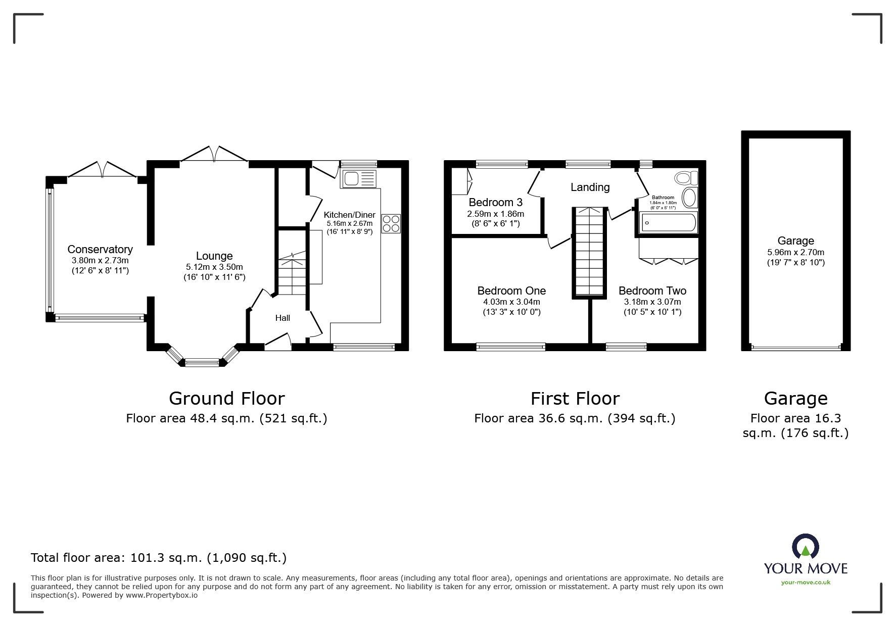 Floorplan of 3 bedroom Semi Detached House for sale, Reedmace Close, Worsley, Greater Manchester, M28