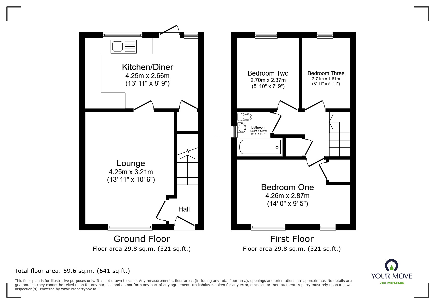 Floorplan of 3 bedroom Semi Detached House for sale, Quarry Pond Road, Worsley, Greater Manchester, M28
