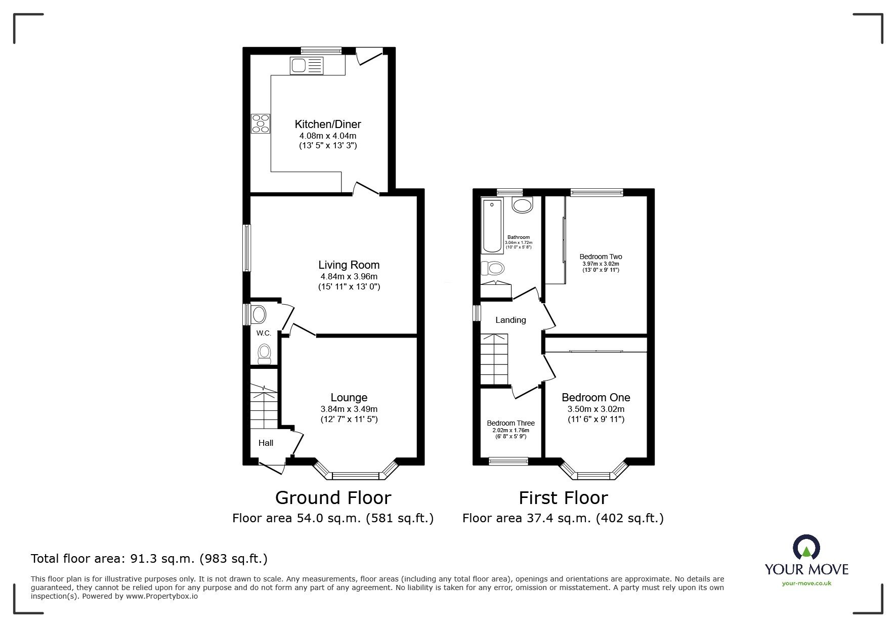 Floorplan of 3 bedroom Semi Detached House for sale, Bolton Road, Farnworth, Bolton, BL4