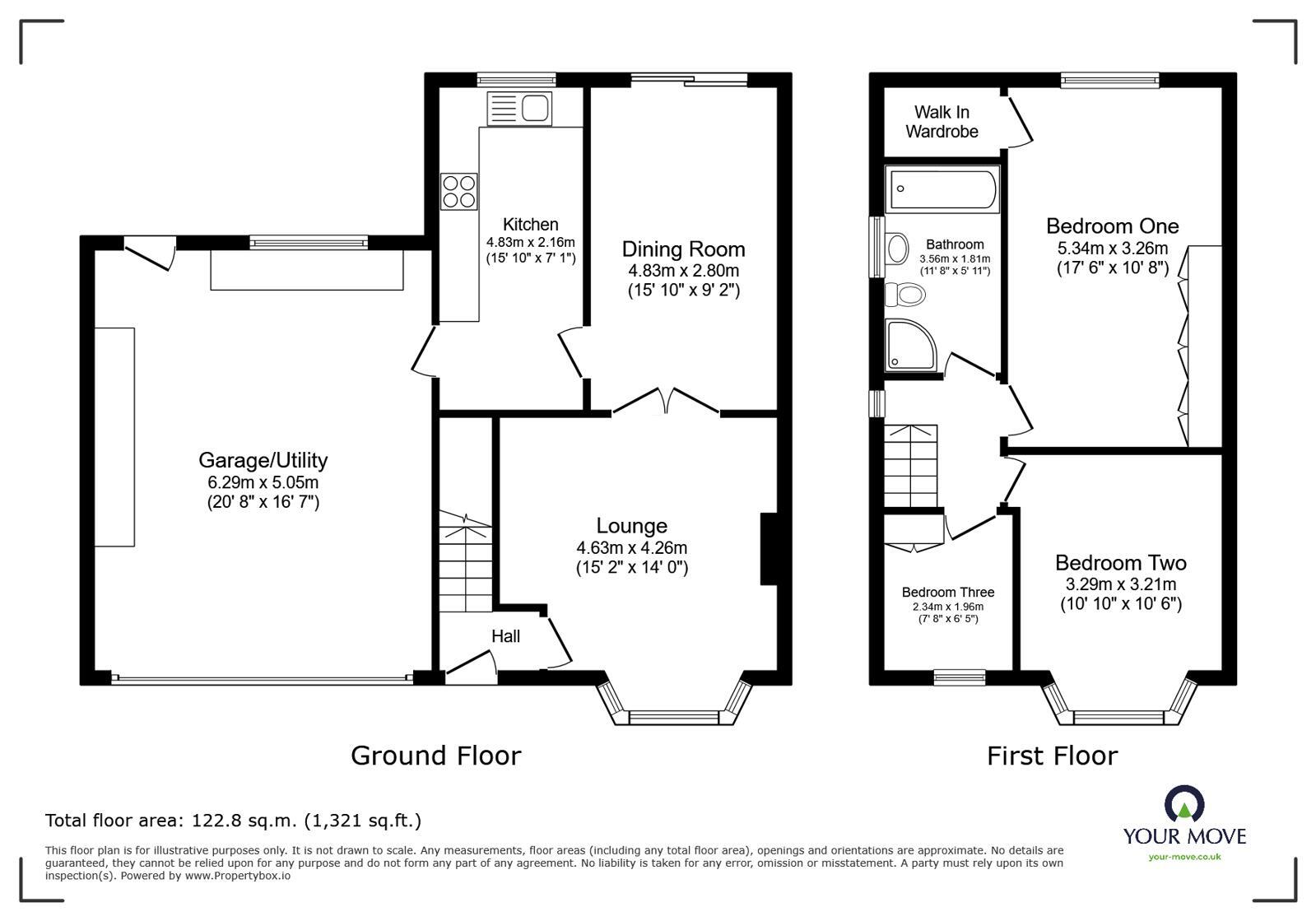 Floorplan of 3 bedroom Semi Detached House for sale, North Grove, Worsley, Manchester, M28