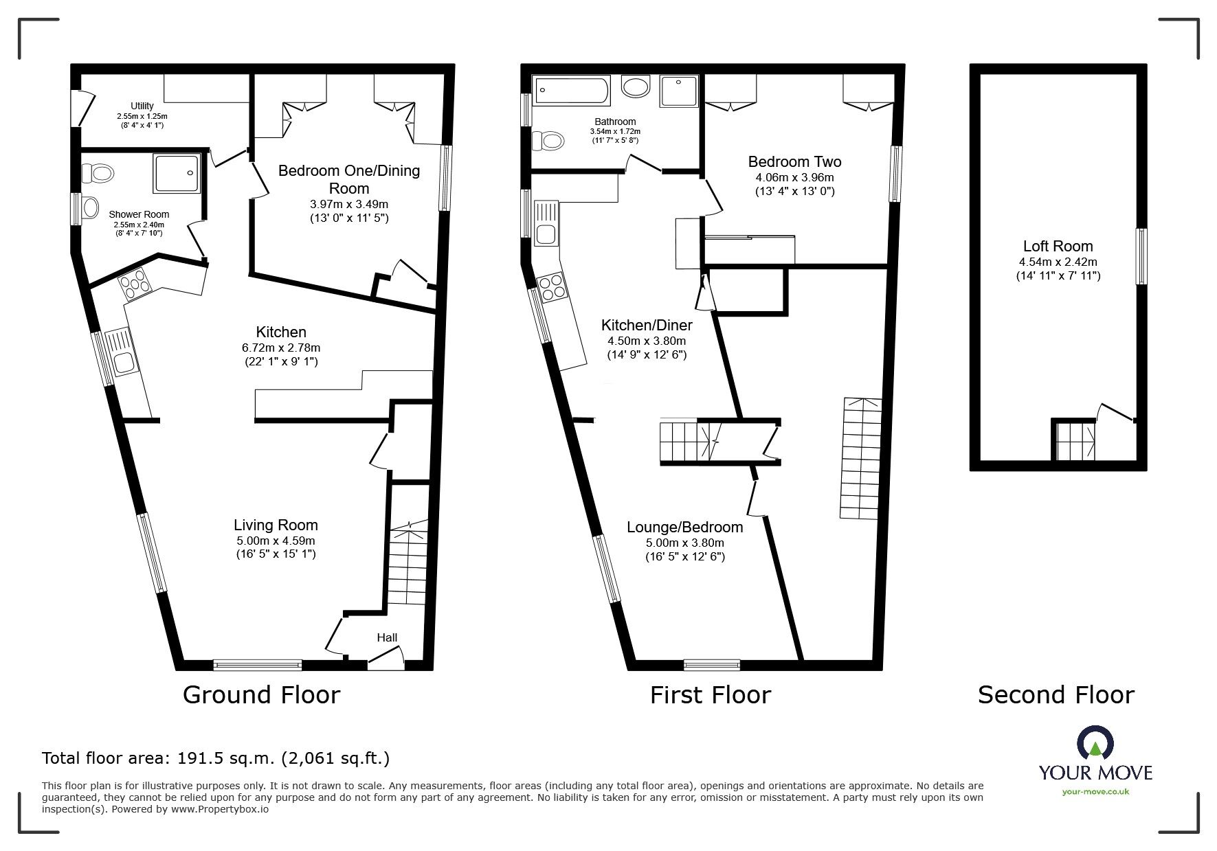 Floorplan of 4 bedroom End Terrace House for sale, Cleggs Lane, Little Hulton, Greater Manchester, M38