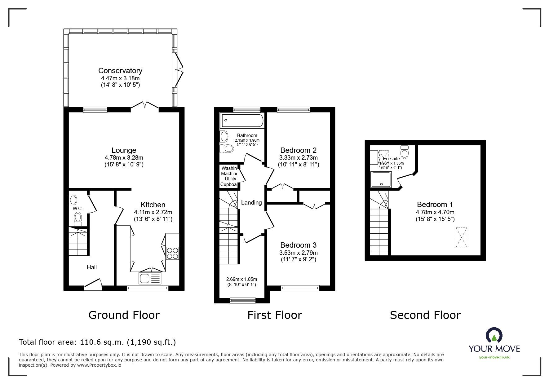 Floorplan of 3 bedroom Semi Detached House for sale, Blantyre Avenue, Worsley, Greater Manchester, M28
