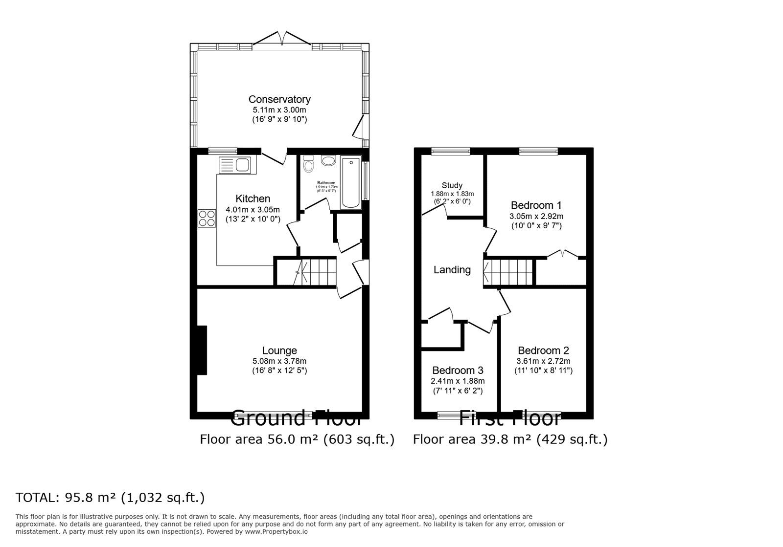 Floorplan of 3 bedroom Semi Detached House for sale, Lynton Drive, Lords  Wood, Kent, ME5