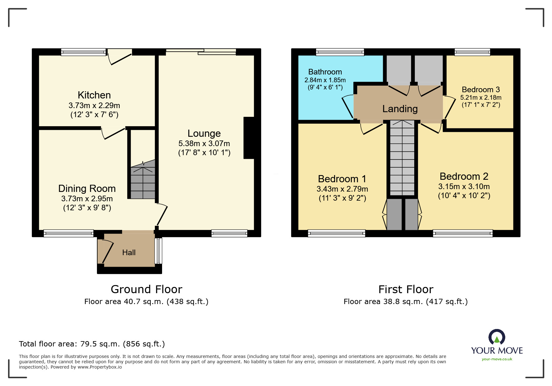 Floorplan of 3 bedroom Semi Detached House for sale, Rush Close, Chatham, Kent, ME5