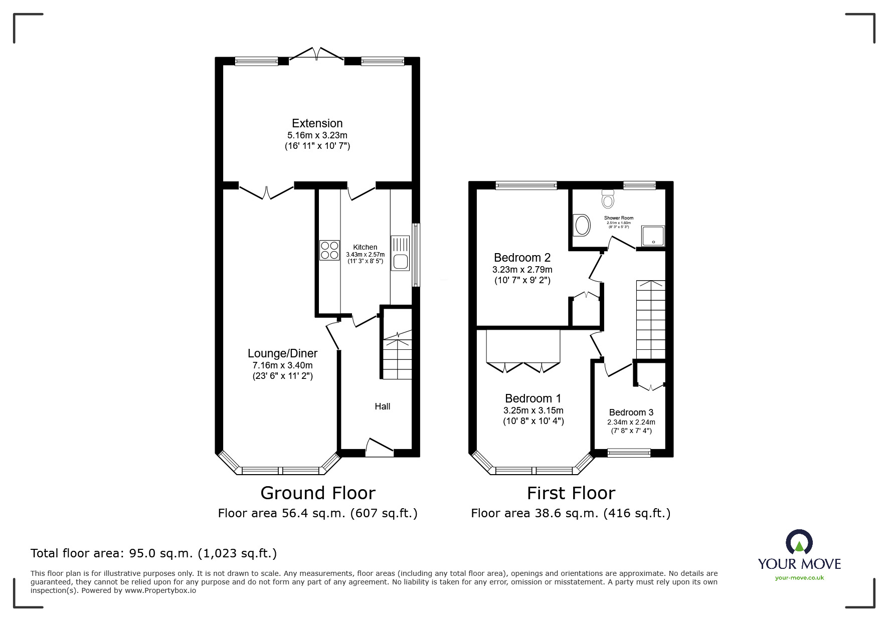 Floorplan of 3 bedroom Semi Detached House for sale, Lords Wood Lane, Chatham, Kent, ME5