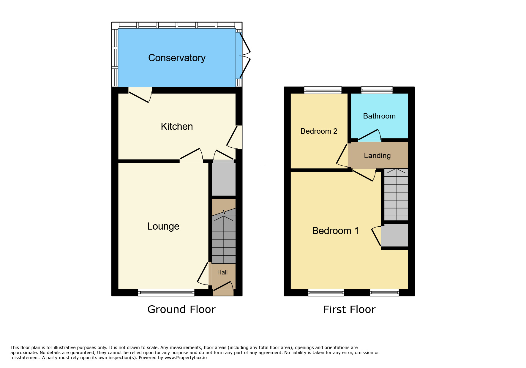 Floorplan of 2 bedroom Semi Detached House for sale, Woodbury Road, Kent, ME5