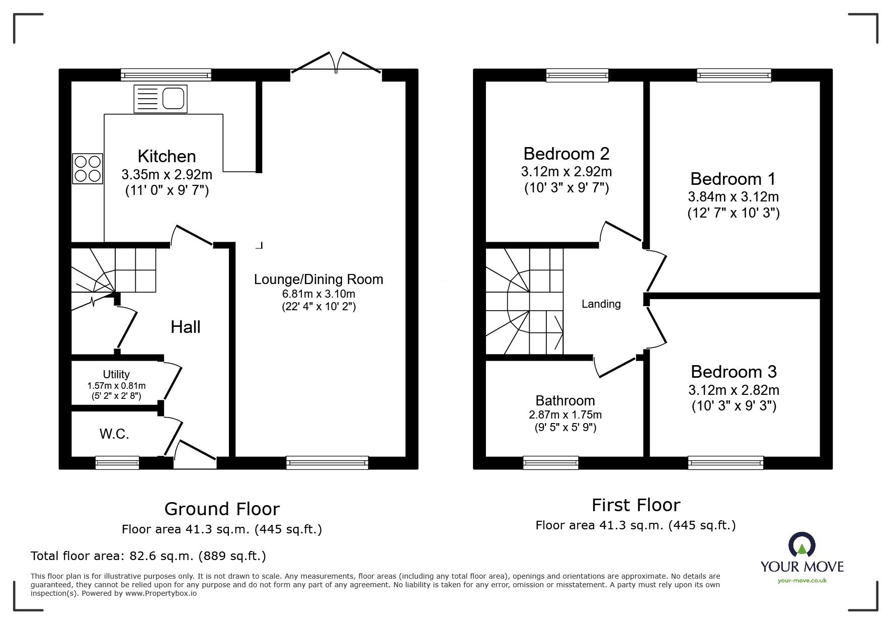 Floorplan of 3 bedroom Detached House for sale, Cherbourg Crescent, Chatham, Kent, ME5
