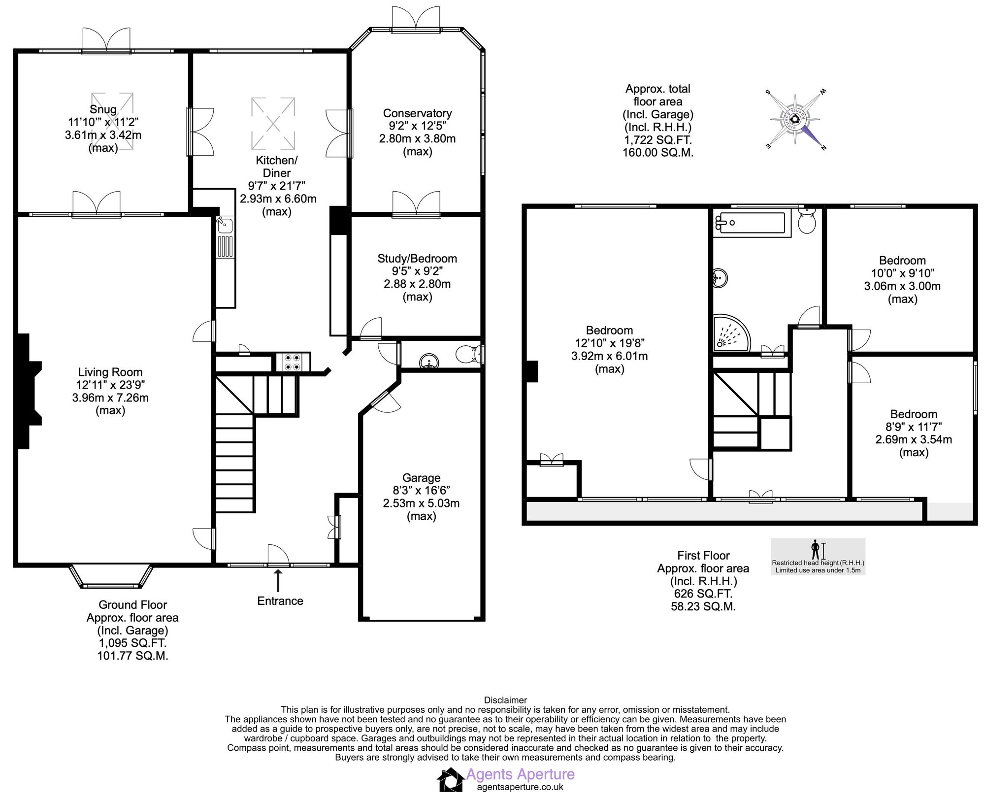 Floorplan of 4 bedroom Detached House for sale, Dargets Road, Chatham, Kent, ME5