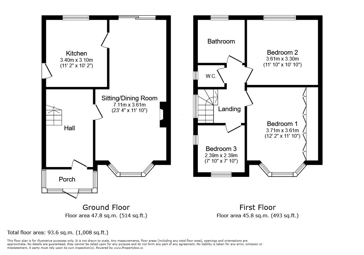 Floorplan of 3 bedroom Semi Detached House for sale, Gilbert Close, Hempstead, Kent, ME7